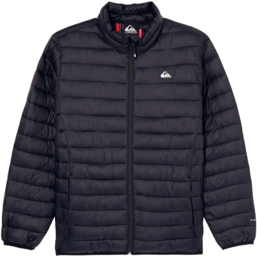 2026 Quiksilver Mens Scaly Quilted Puffer Jacket EQYJK04190 - Black